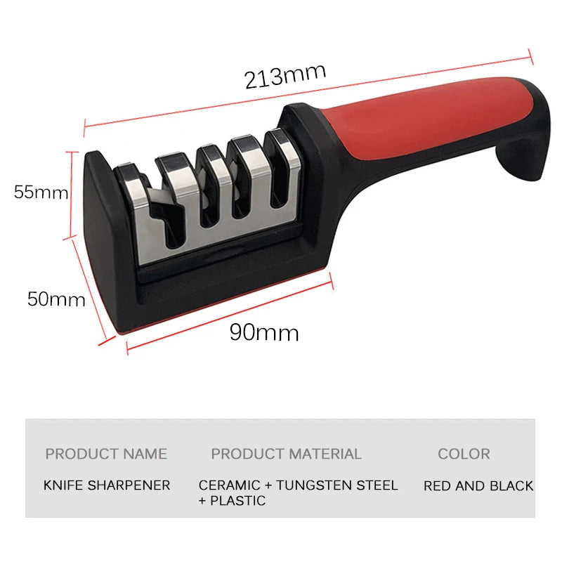 Smart Household Black Knife Sharpener