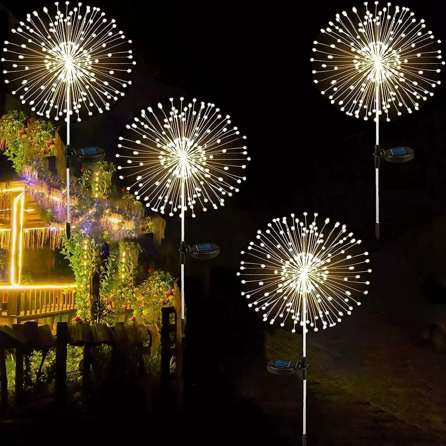 420LED IP65 Waterproof Solar Fireworks Light
