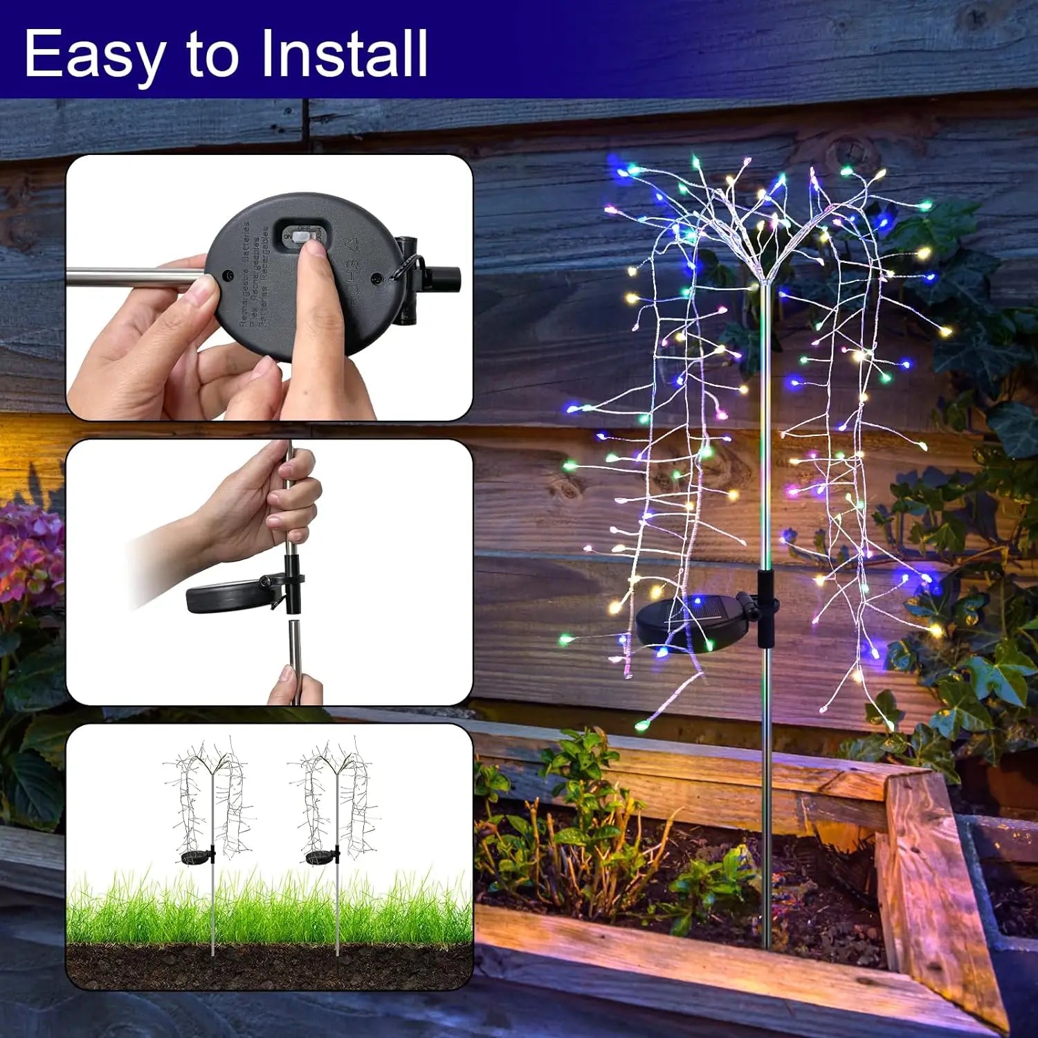 Solar Outdoor Waterproof Artificial Tree Lights