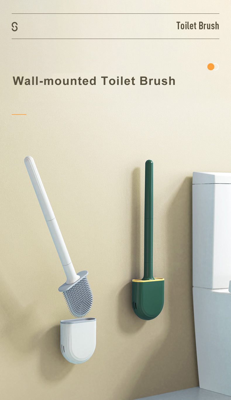 Wall Mounted Silicone Flat Head Cleaning Brush