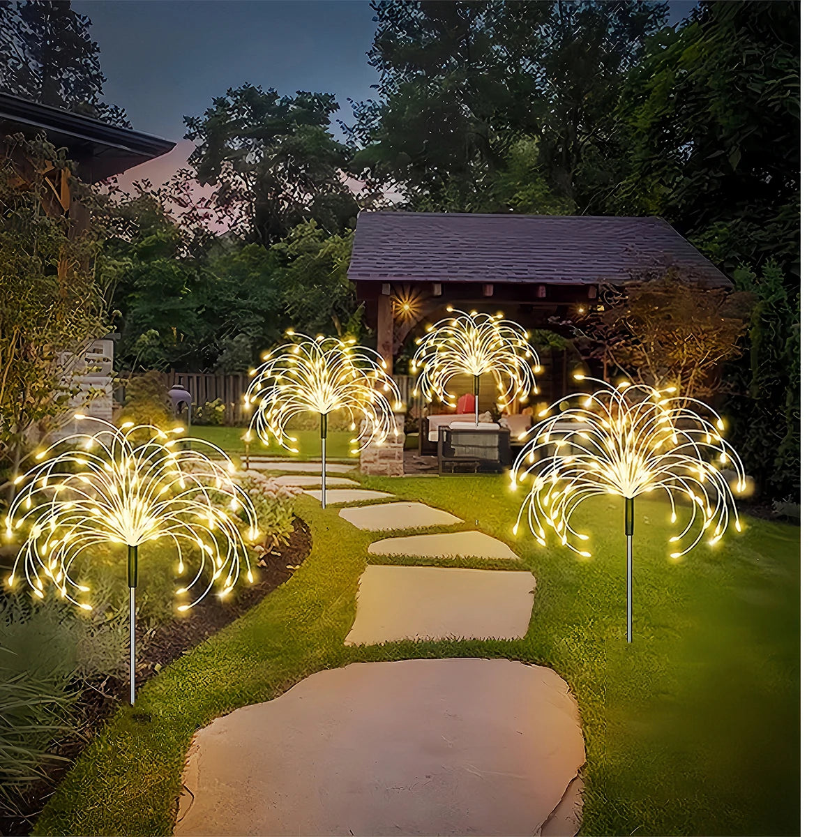 420LED IP65 Waterproof Solar Fireworks Light