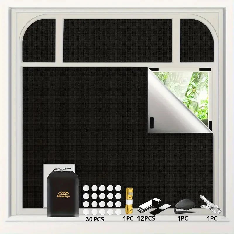 DIY Removable Blackout Curtain