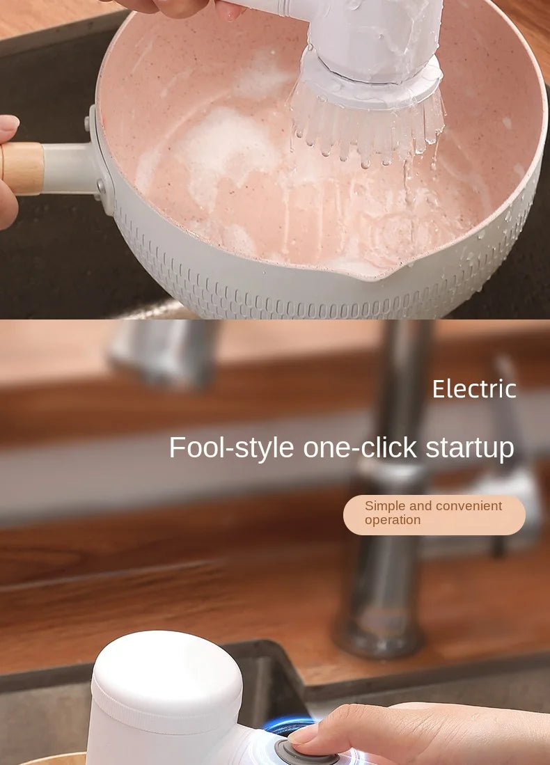 Wireless Handheld Multi-functional Electric Cleaning Brush