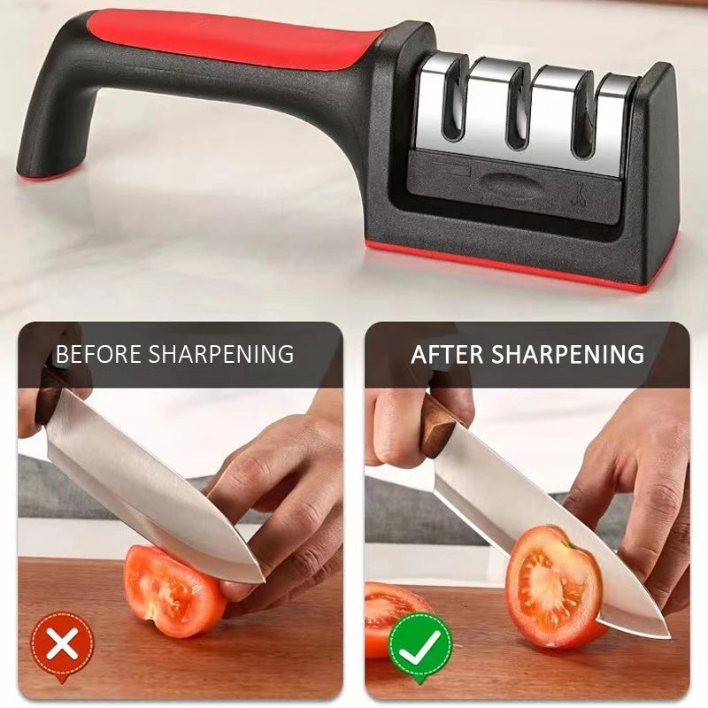 Smart Household Black Knife Sharpener