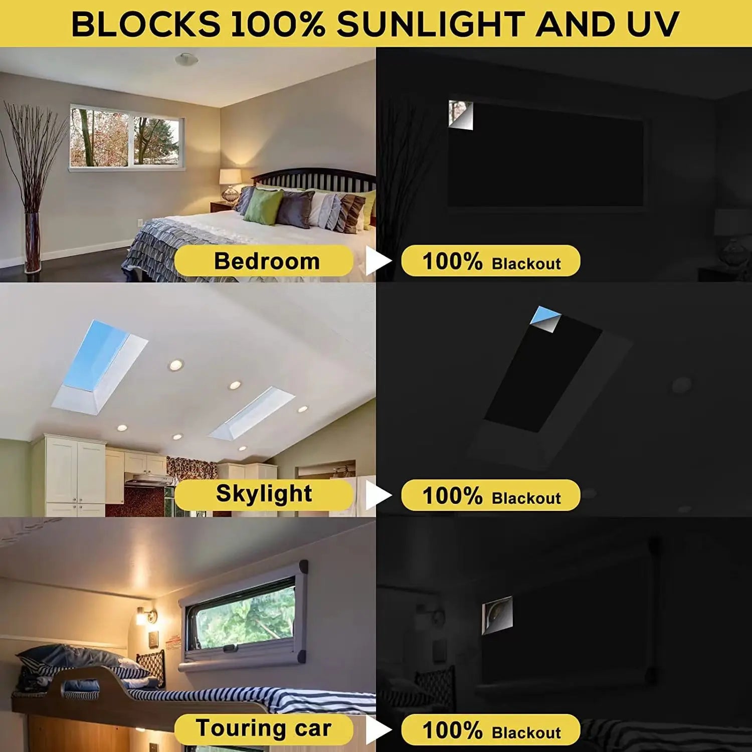 DIY Removable Blackout Curtain