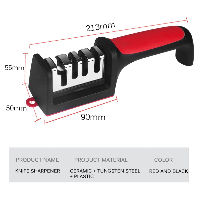 Smart Household Black Knife Sharpener
