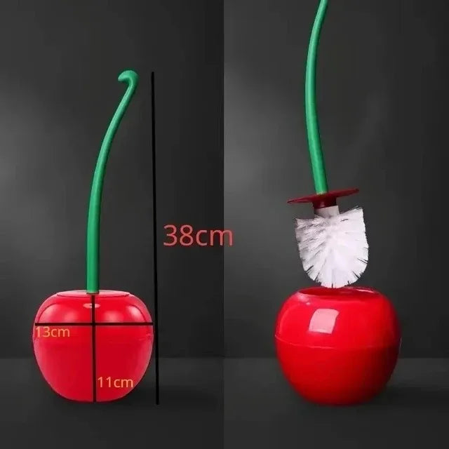 Creative Lovely Cherry Shape Lavatory Toilet Brush