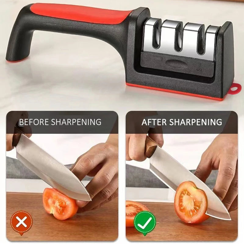 Smart Household Black Knife Sharpener