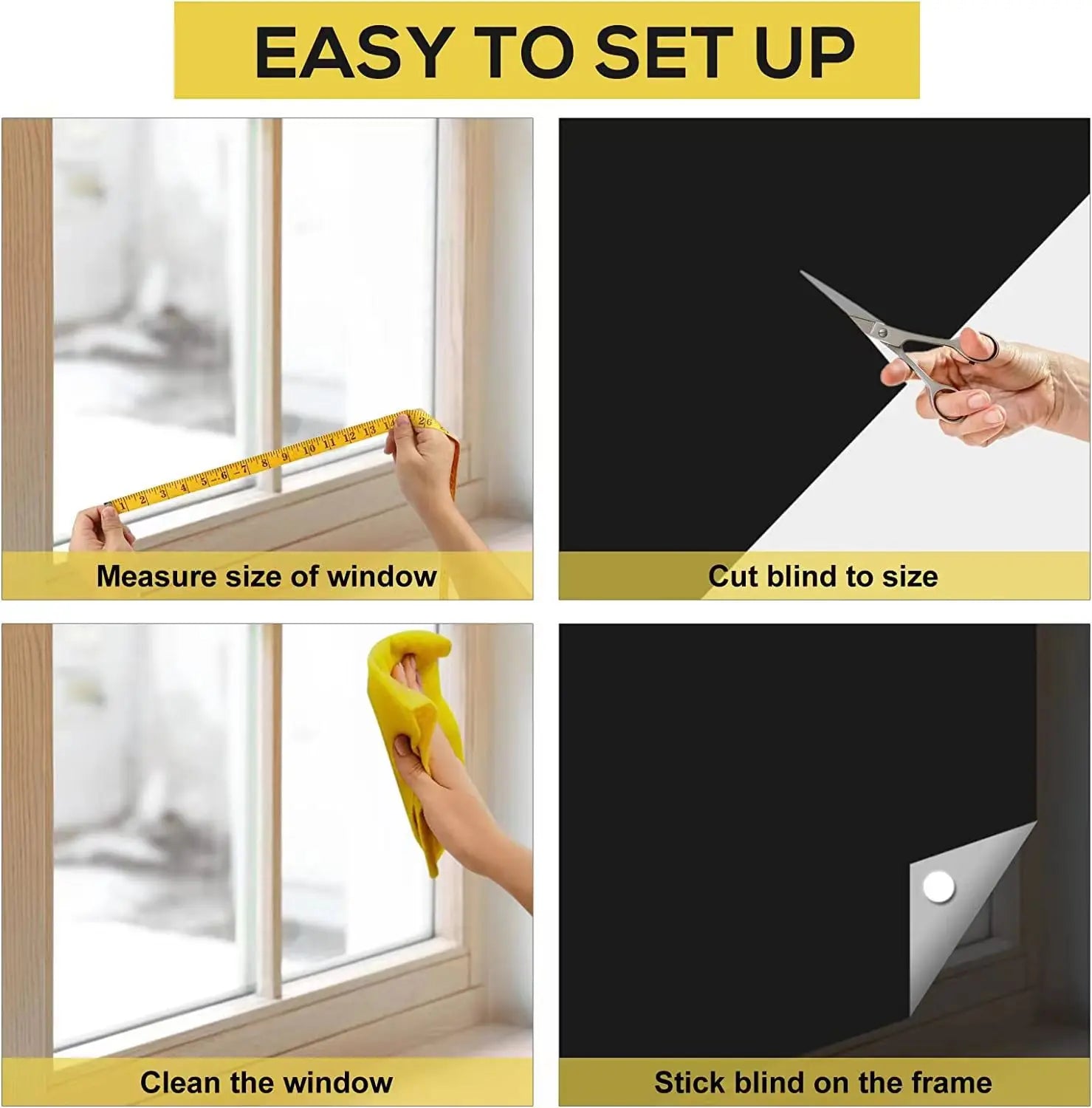DIY Removable Blackout Curtain