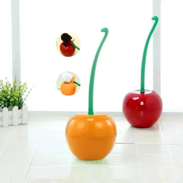 Creative Lovely Cherry Shape Lavatory Toilet Brush