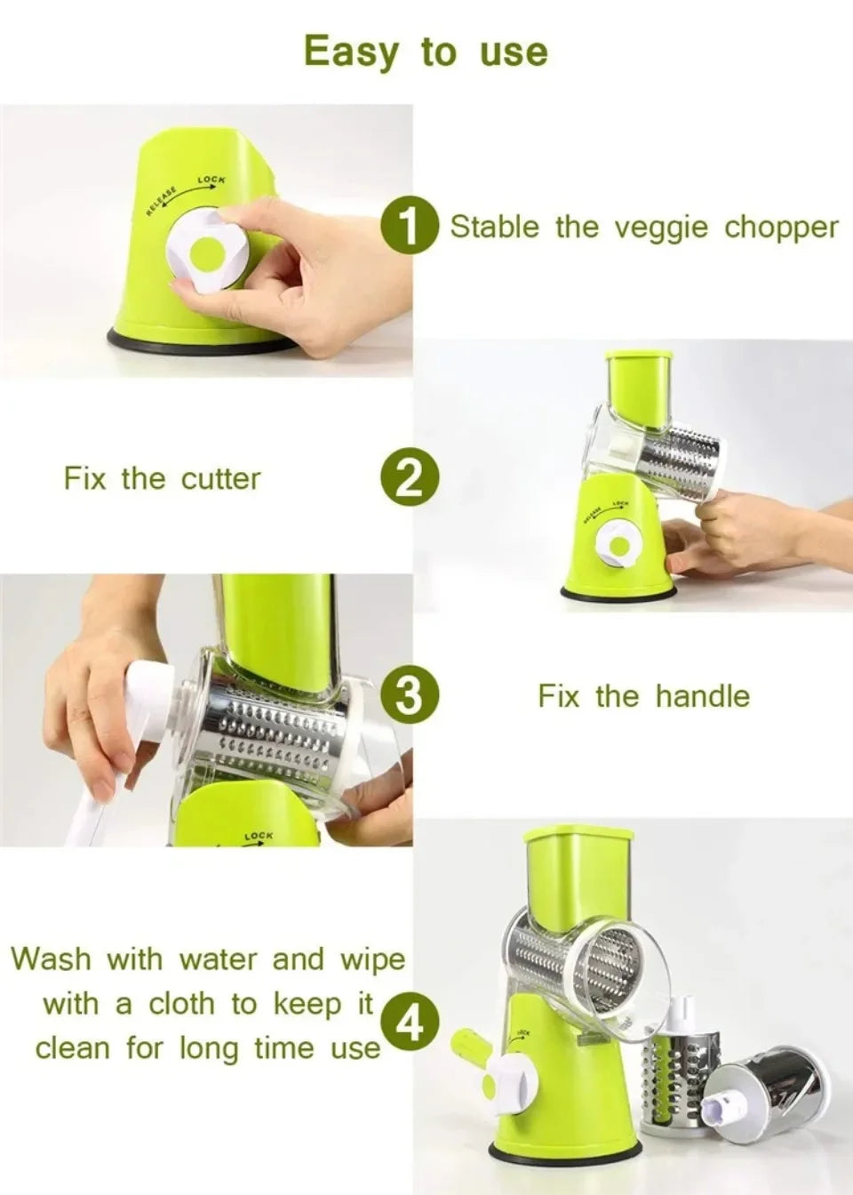 Multifunctional Vegetable & Cheese Shredder