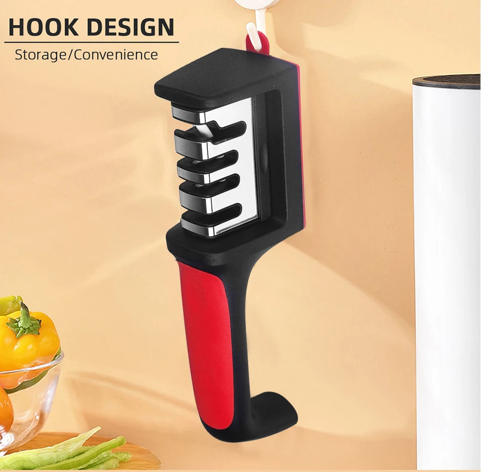 Smart Household Black Knife Sharpener