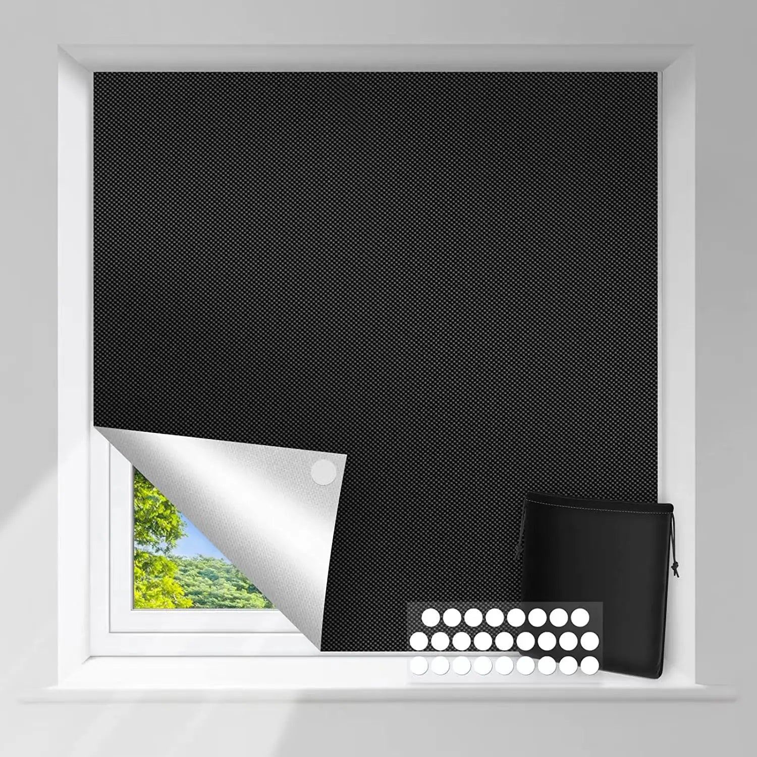 DIY Removable Blackout Curtain