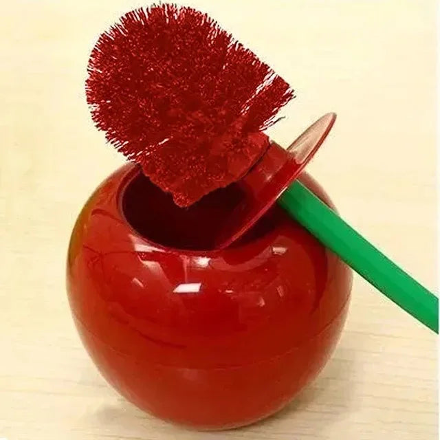 Creative Lovely Cherry Shape Lavatory Toilet Brush
