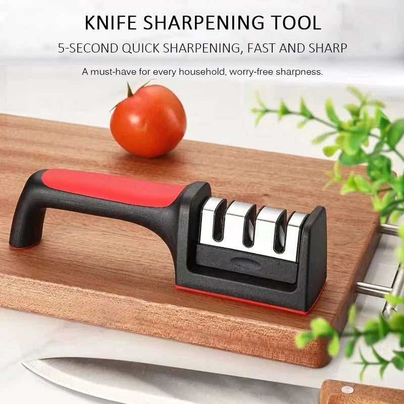 Smart Household Black Knife Sharpener