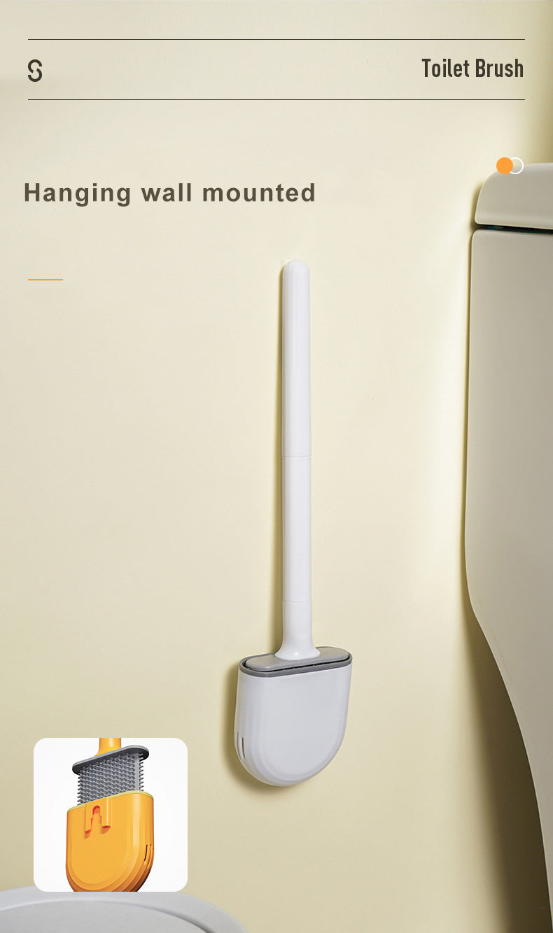 Wall Mounted Silicone Flat Head Cleaning Brush