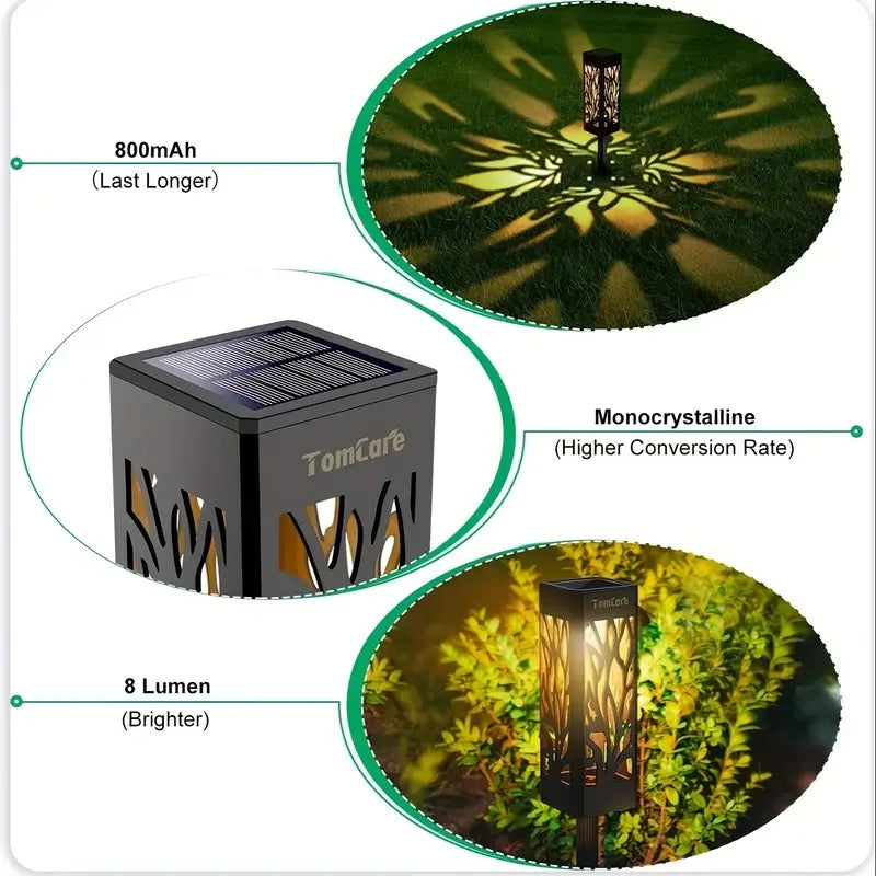 Solar Outdoor Waterproof Upgraded Bright Solar Pathway Lights
