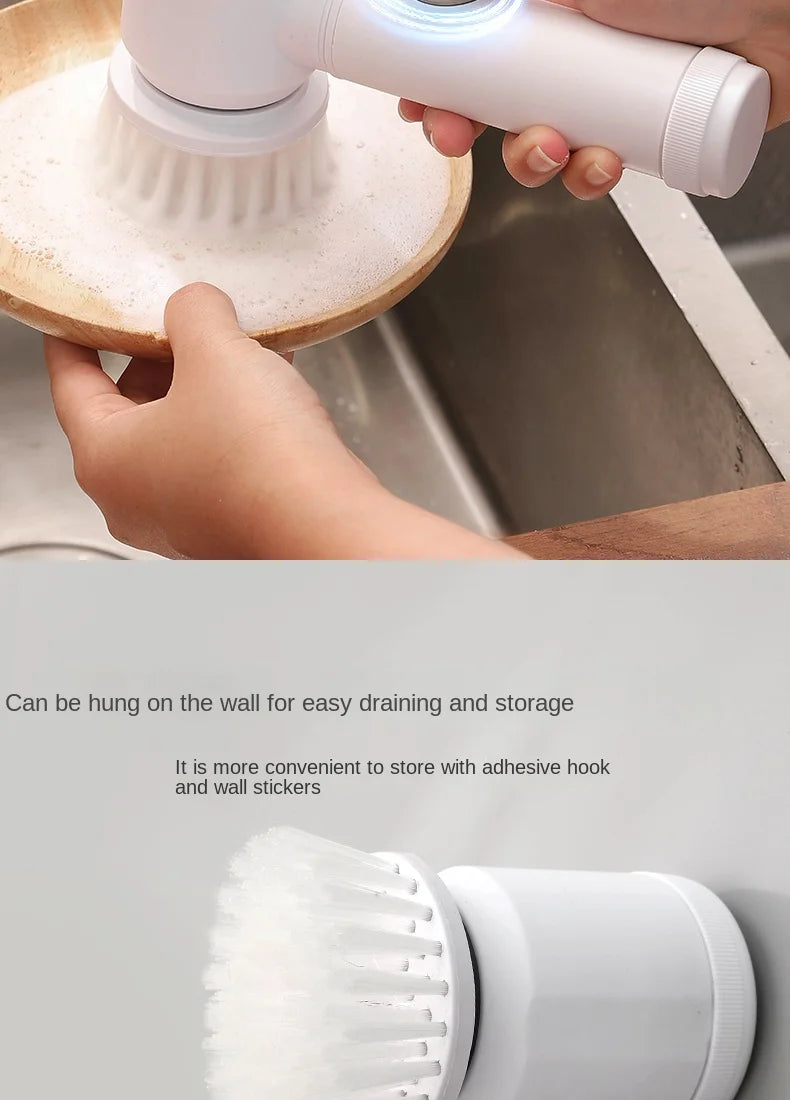 Wireless Handheld Multi-functional Electric Cleaning Brush