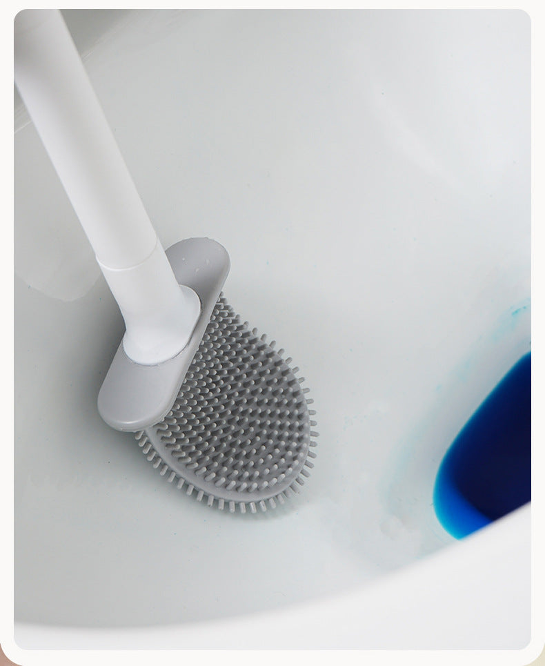 Wall Mounted Silicone Flat Head Cleaning Brush