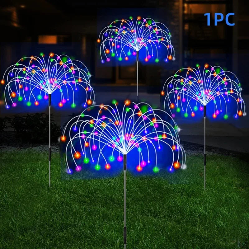 420LED IP65 Waterproof Solar Fireworks Light