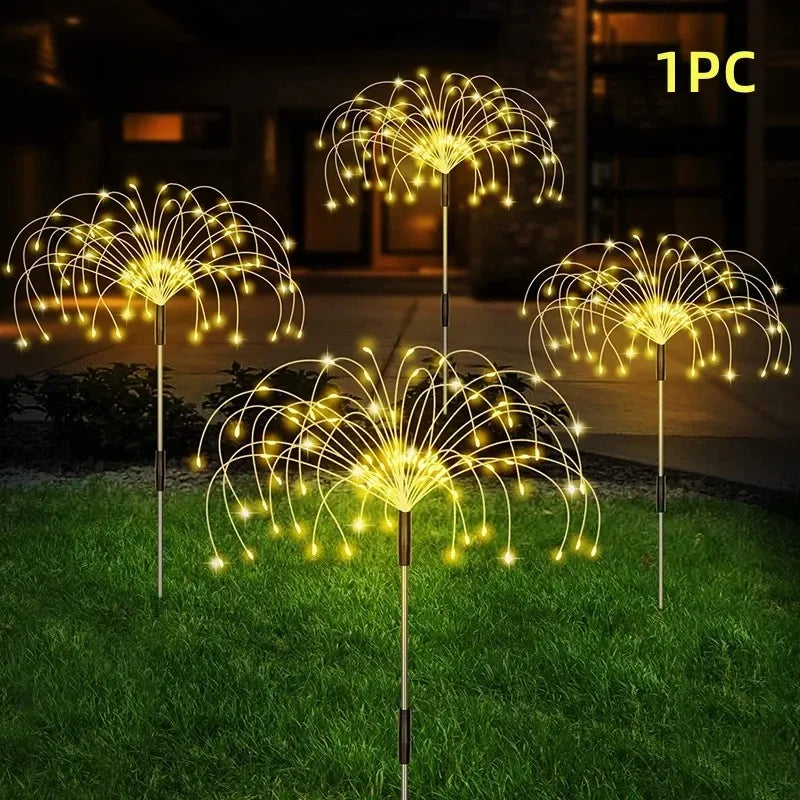 420LED IP65 Waterproof Solar Fireworks Light