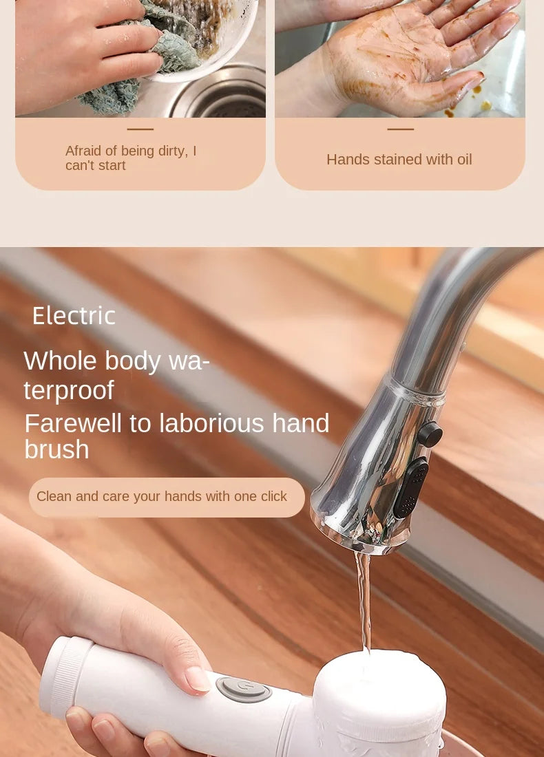 Wireless Handheld Multi-functional Electric Cleaning Brush
