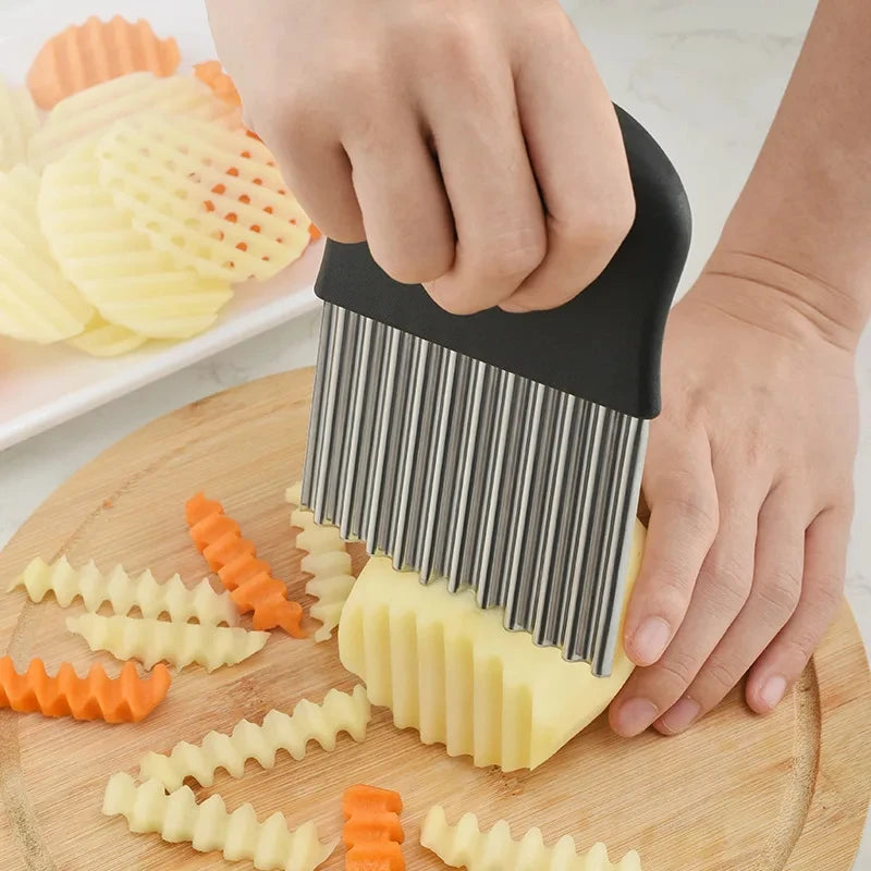 Stainless Steel Potato Chip Cutter Gadget