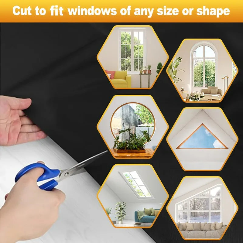 DIY Removable Blackout Curtain