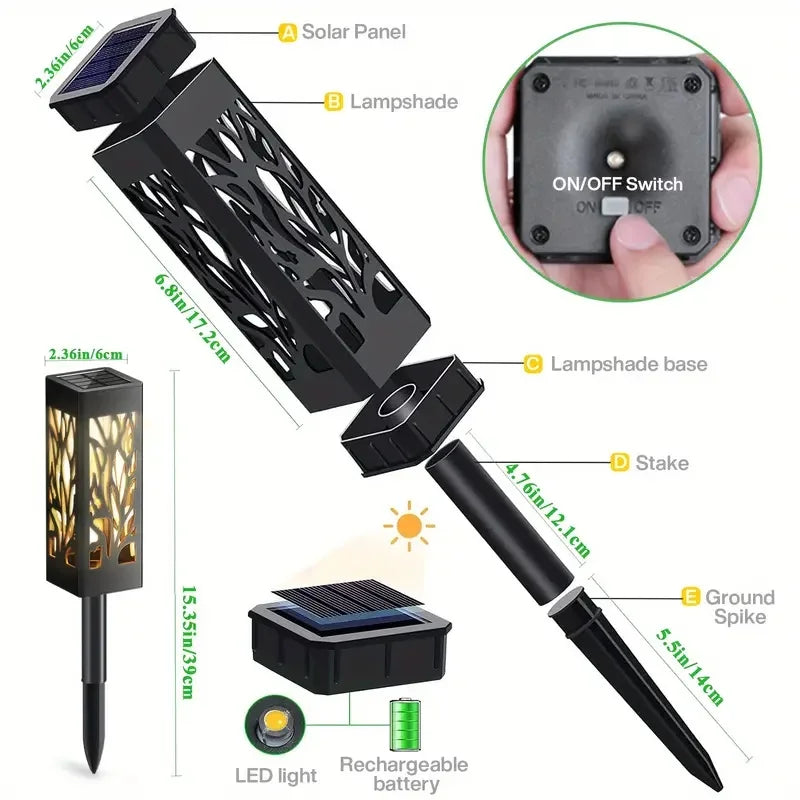 Solar Outdoor Waterproof Upgraded Bright Solar Pathway Lights