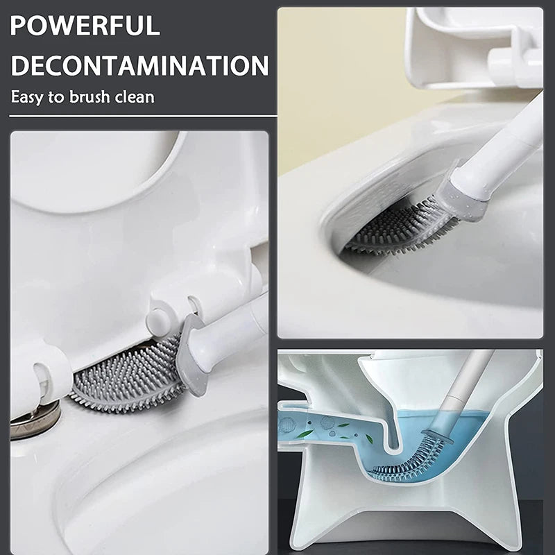 Wall Mounted Silicone Flat Head Cleaning Brush