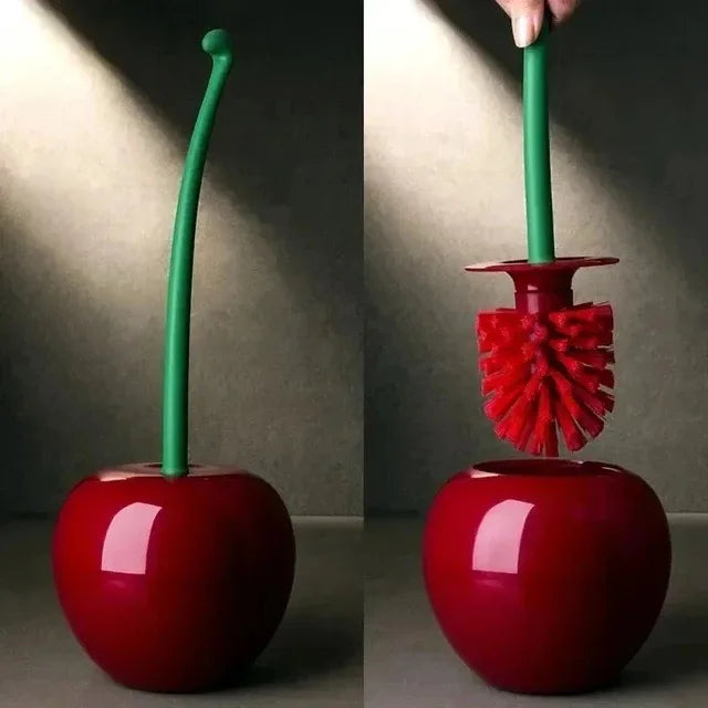 Creative Lovely Cherry Shape Lavatory Toilet Brush