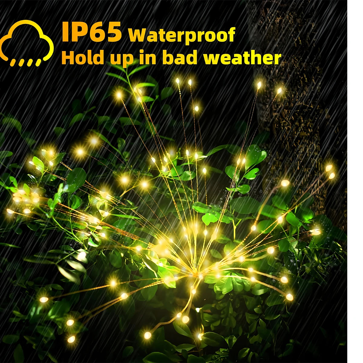 420LED IP65 Waterproof Solar Fireworks Light