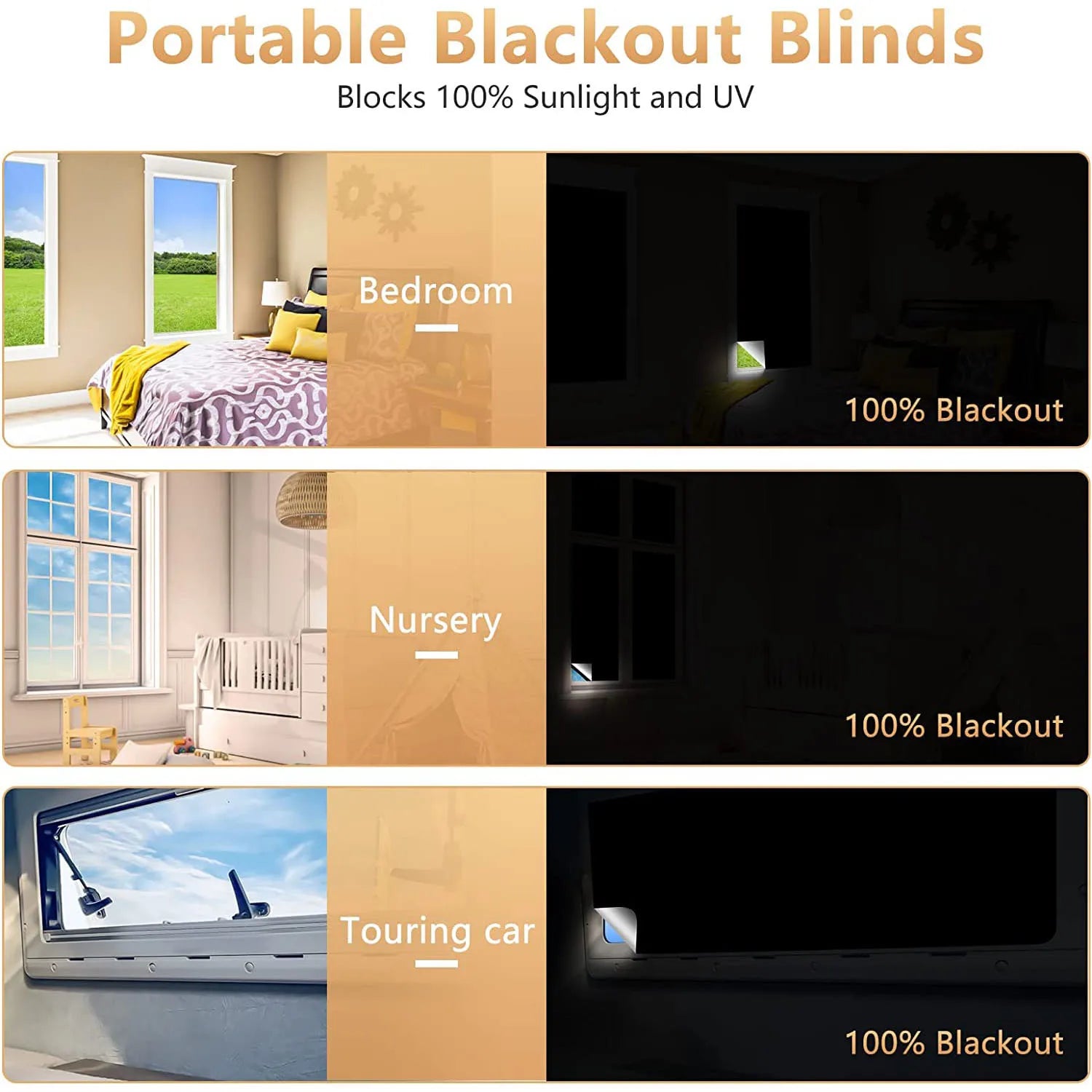DIY Removable Blackout Curtain