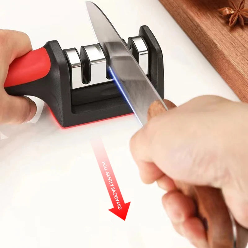 Smart Household Black Knife Sharpener