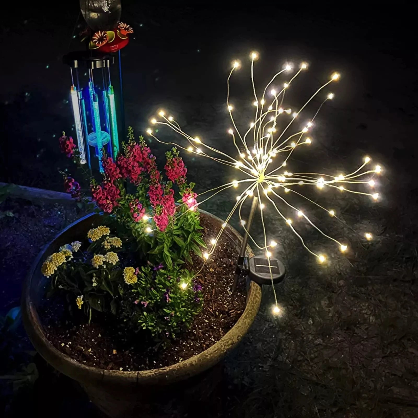 420LED IP65 Waterproof Solar Fireworks Light