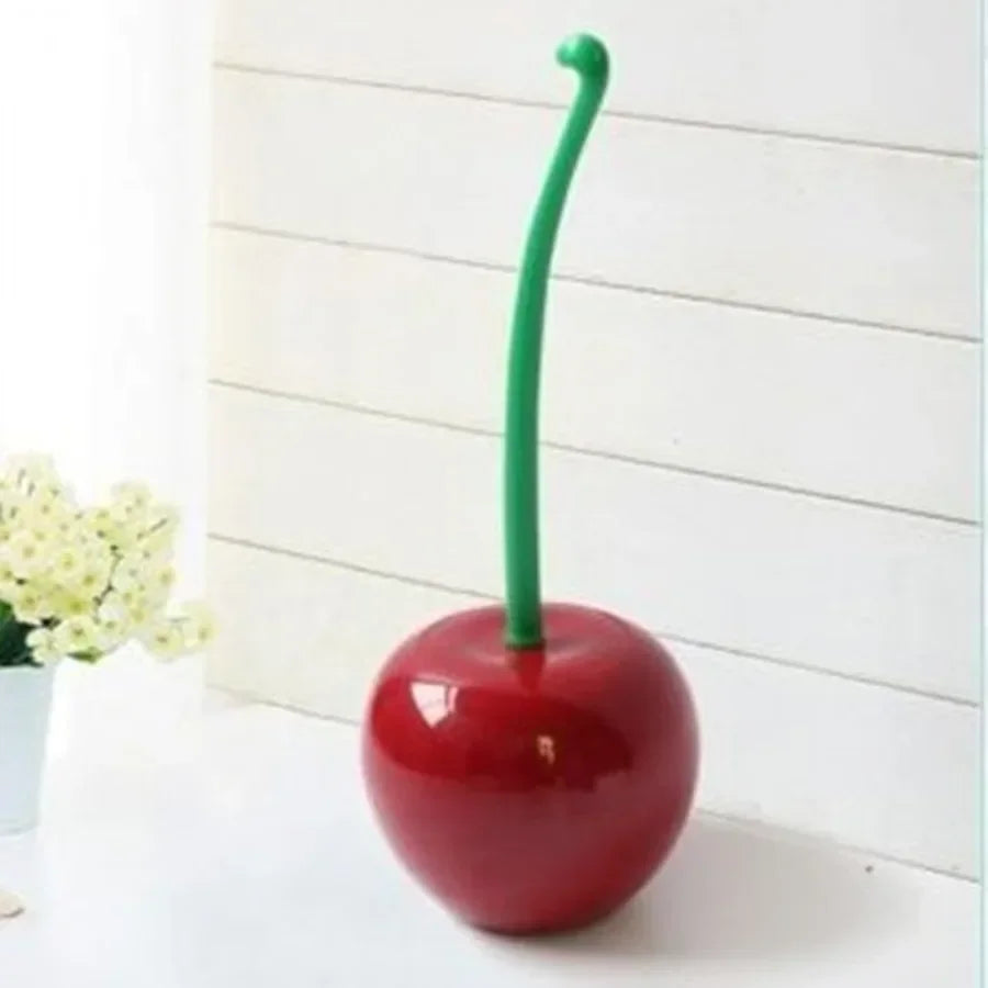 Creative Lovely Cherry Shape Lavatory Toilet Brush
