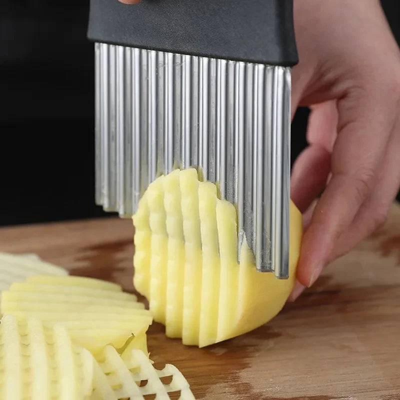 Stainless Steel Potato Chip Cutter Gadget
