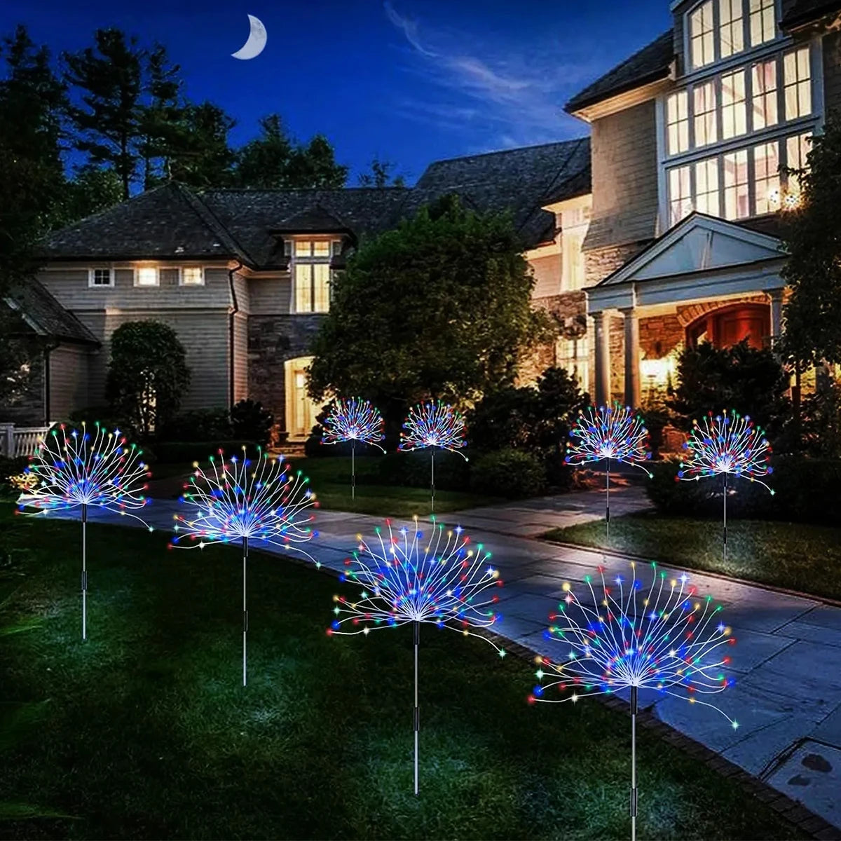 420LED IP65 Waterproof Solar Fireworks Light