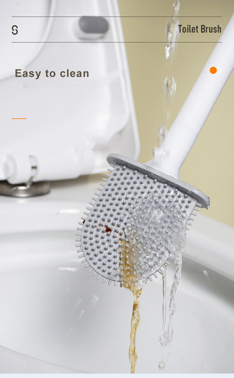 Wall Mounted Silicone Flat Head Cleaning Brush
