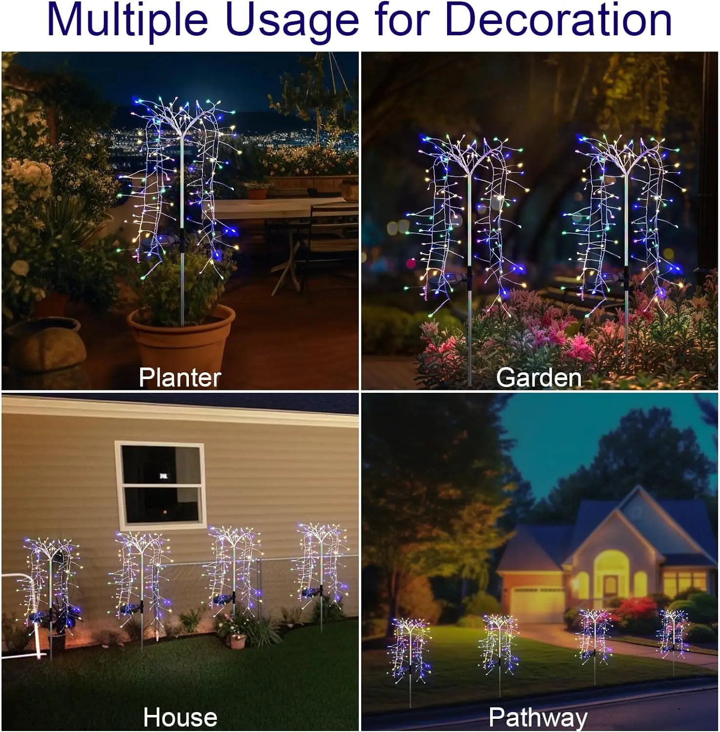 Solar Outdoor Waterproof Artificial Tree Lights