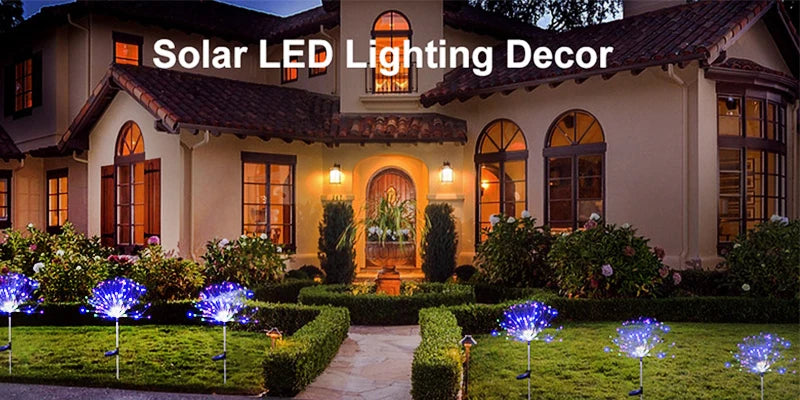 420LED IP65 Waterproof Solar Fireworks Light