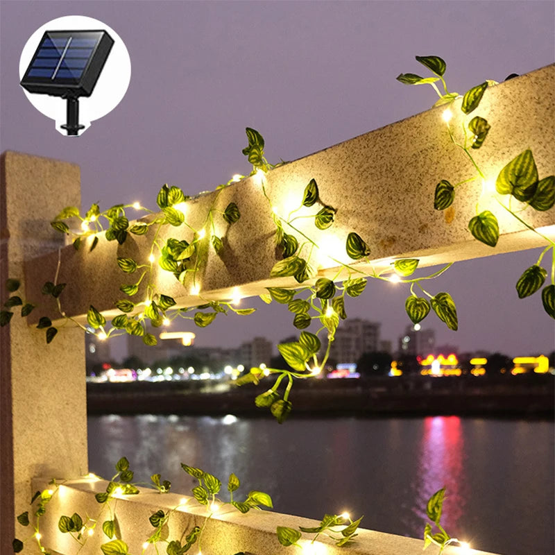 Maple Leaf shape Waterproof Outdoor Solar Lamp