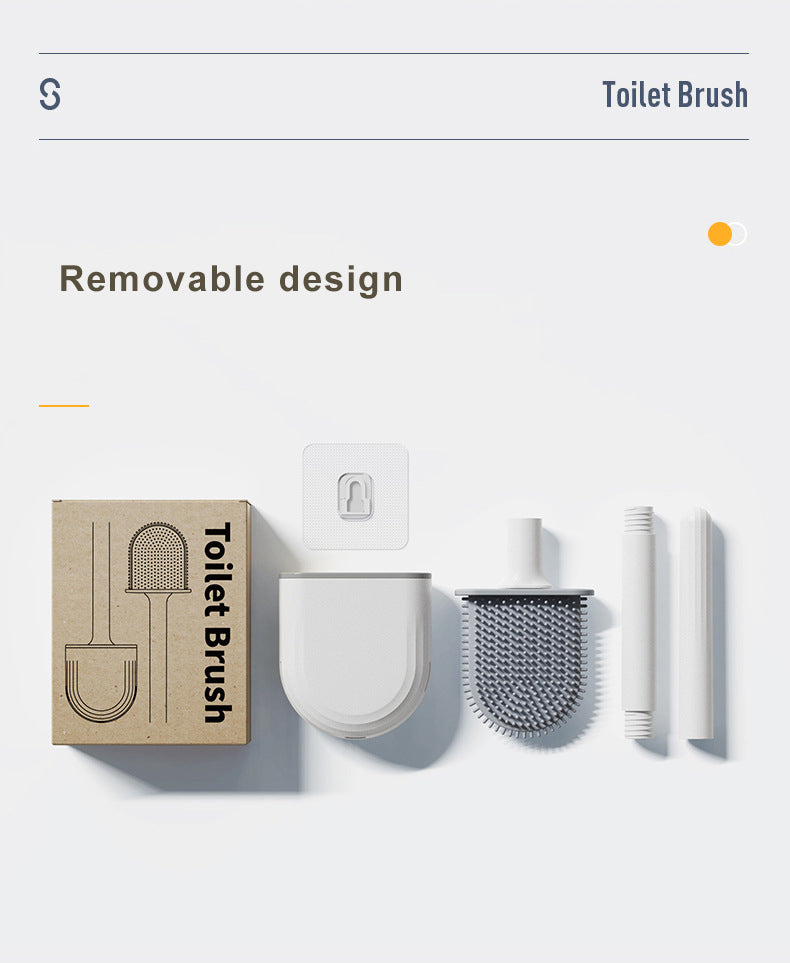 Wall Mounted Silicone Flat Head Cleaning Brush