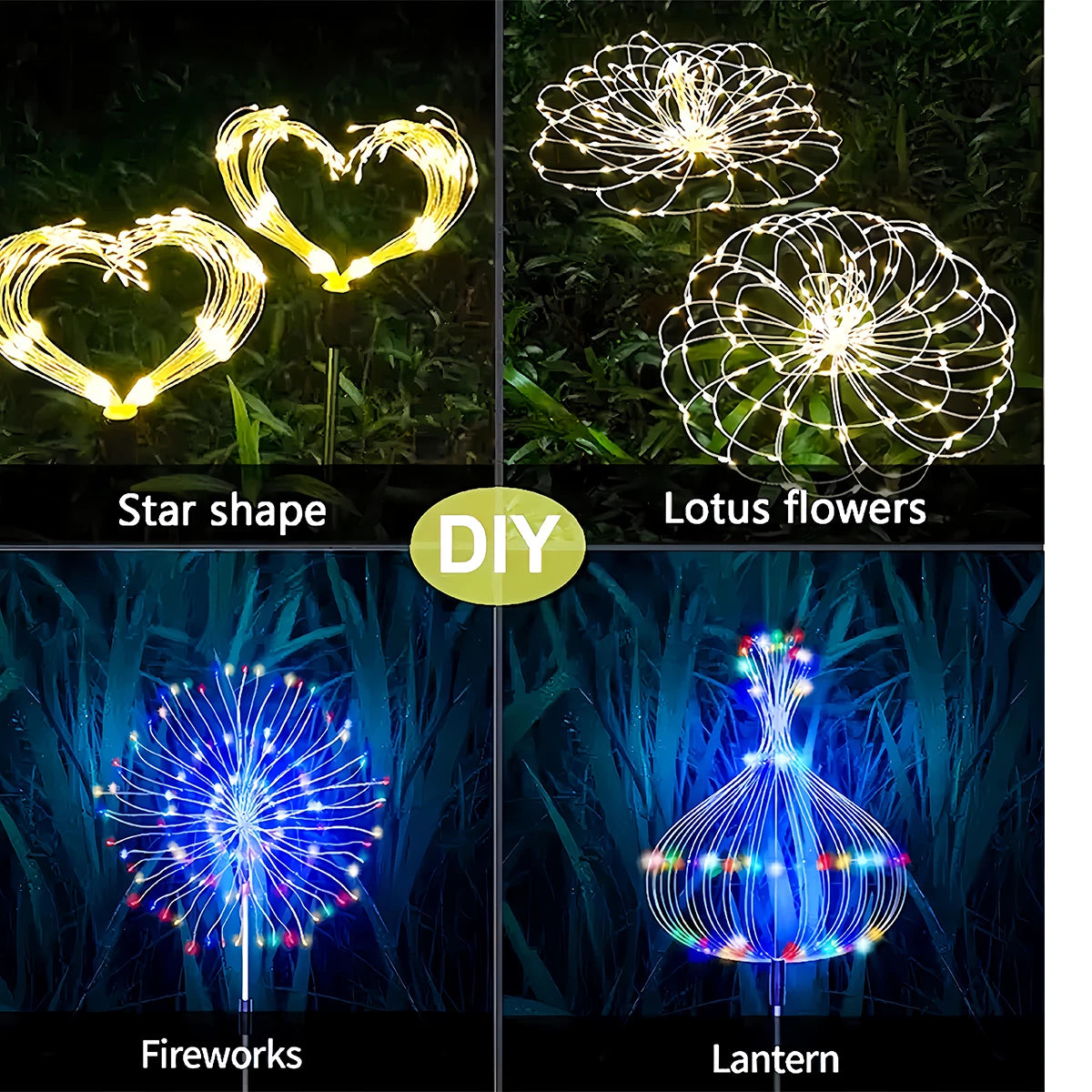 420LED IP65 Waterproof Solar Fireworks Light