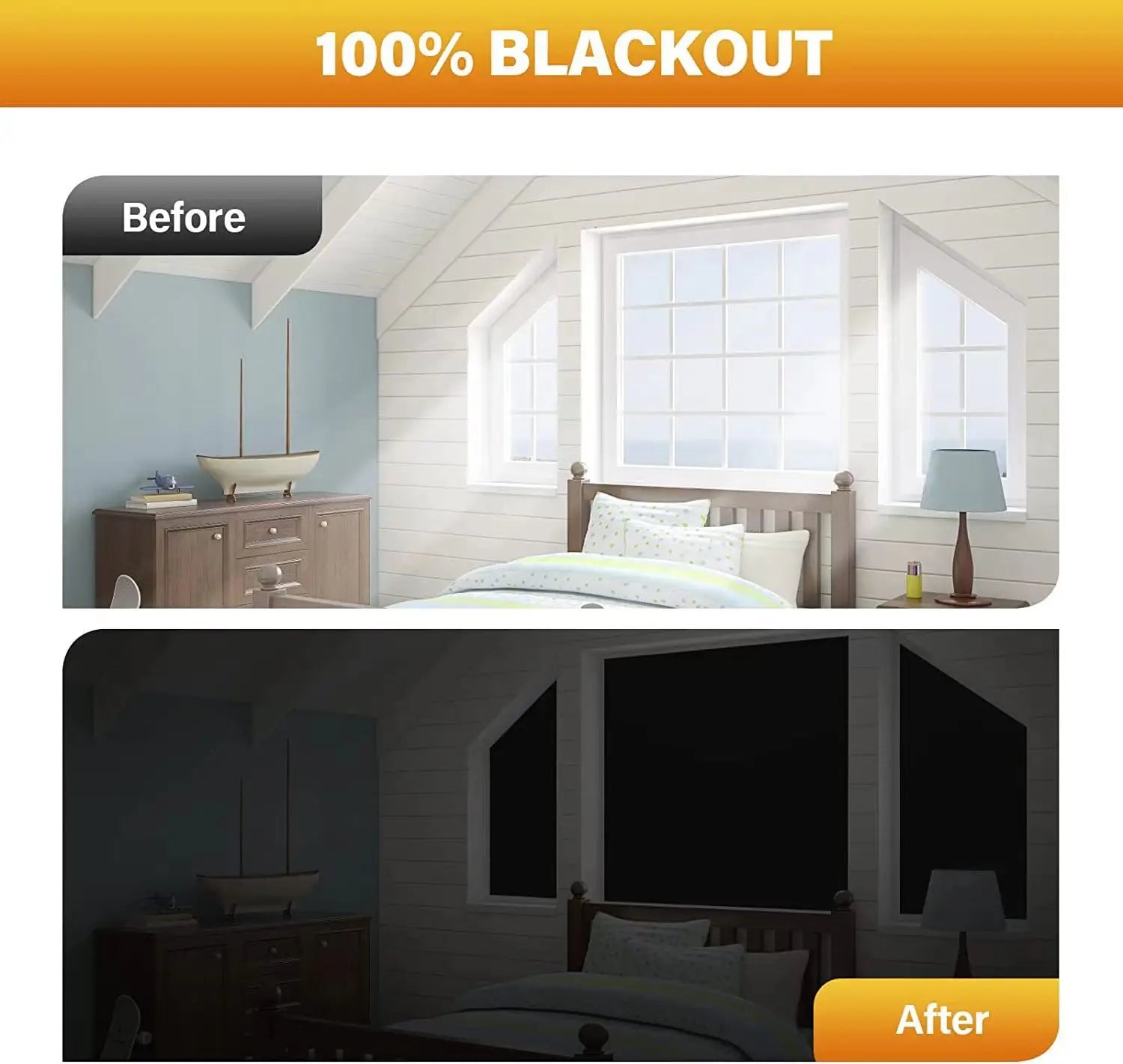 DIY Removable Blackout Curtain