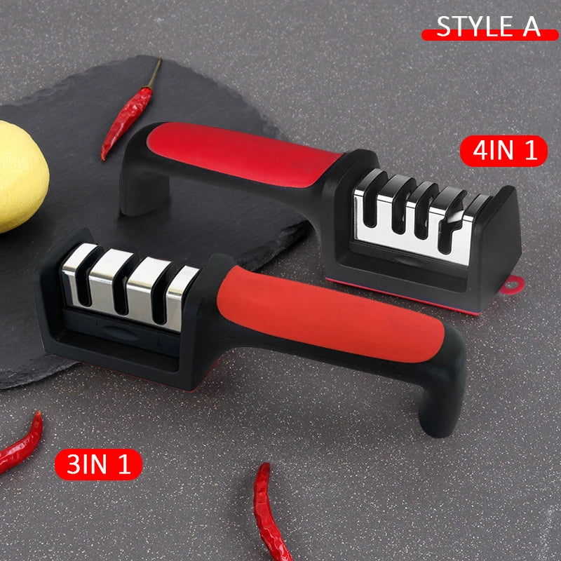 Smart Household Black Knife Sharpener