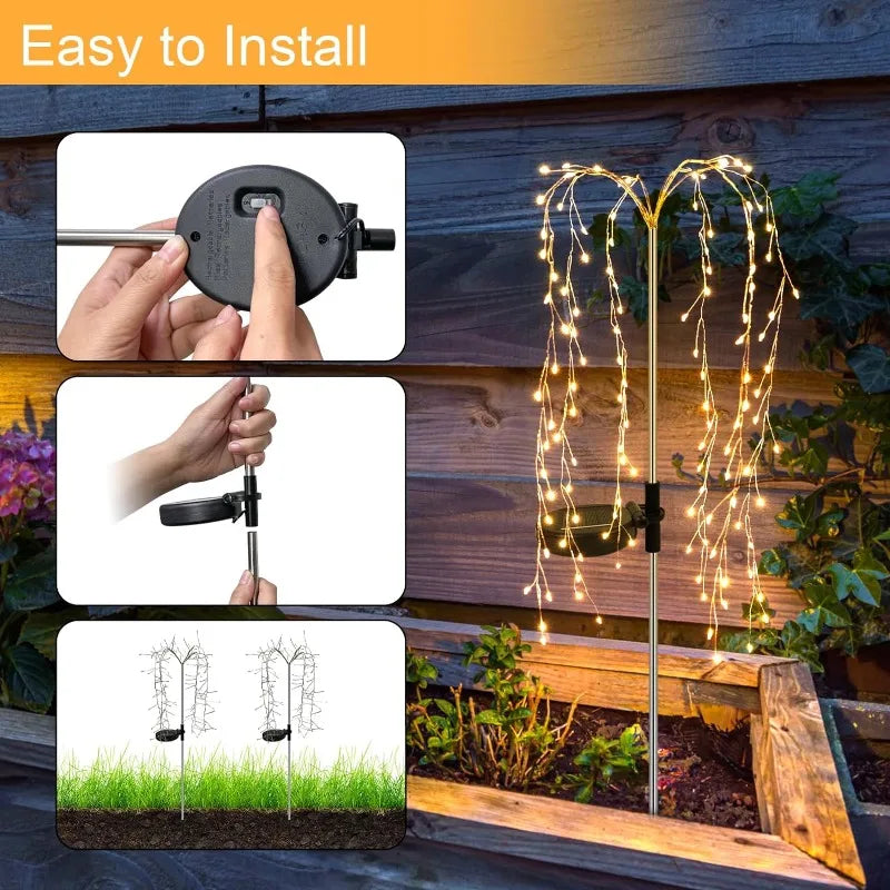 Solar Outdoor Waterproof Artificial Tree Lights
