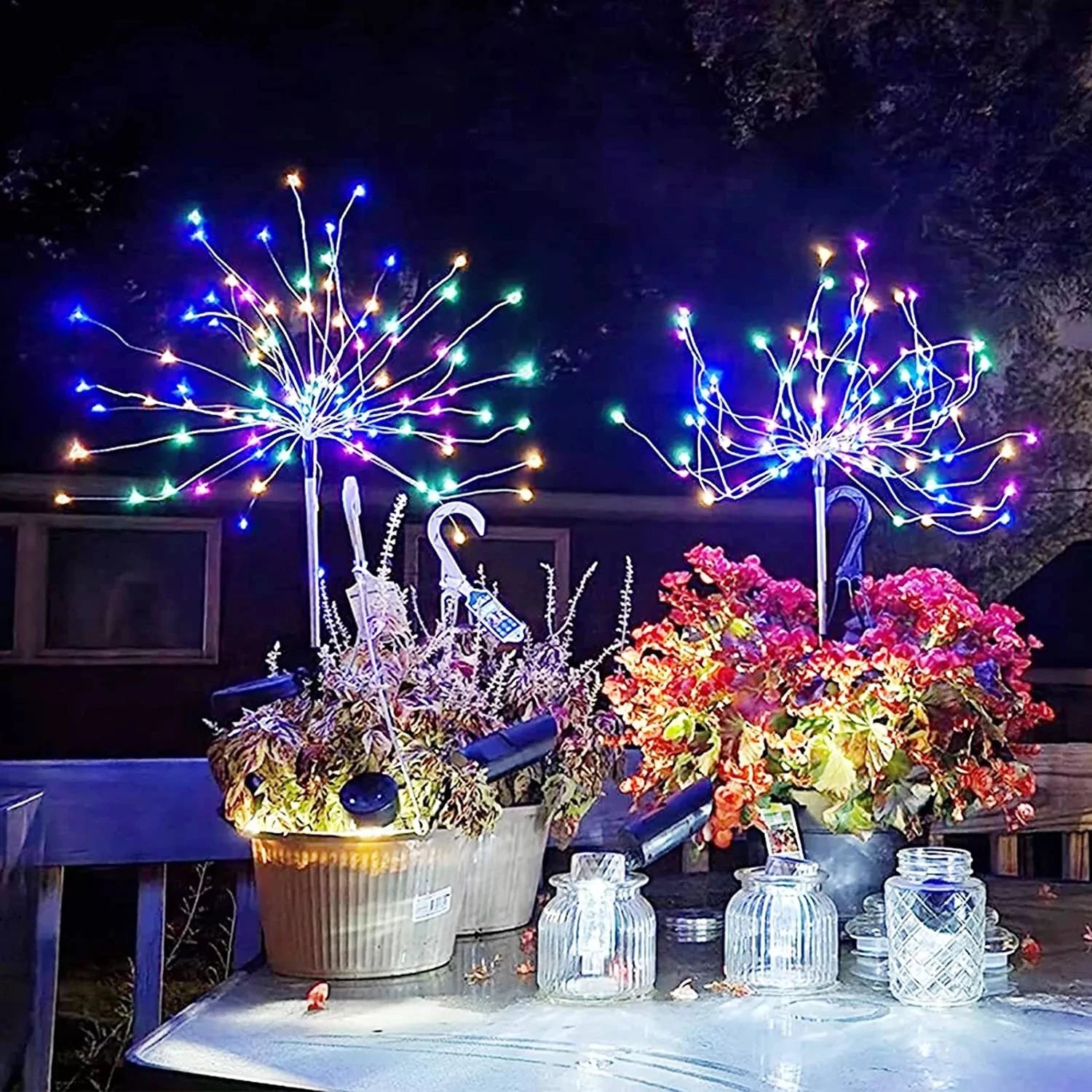 420LED IP65 Waterproof Solar Fireworks Light