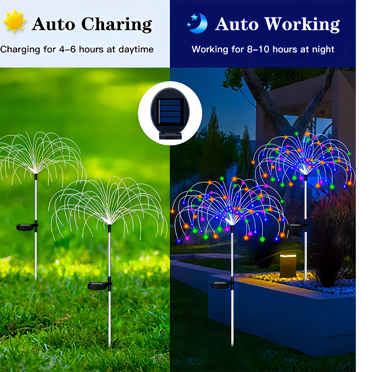 420LED IP65 Waterproof Solar Fireworks Light