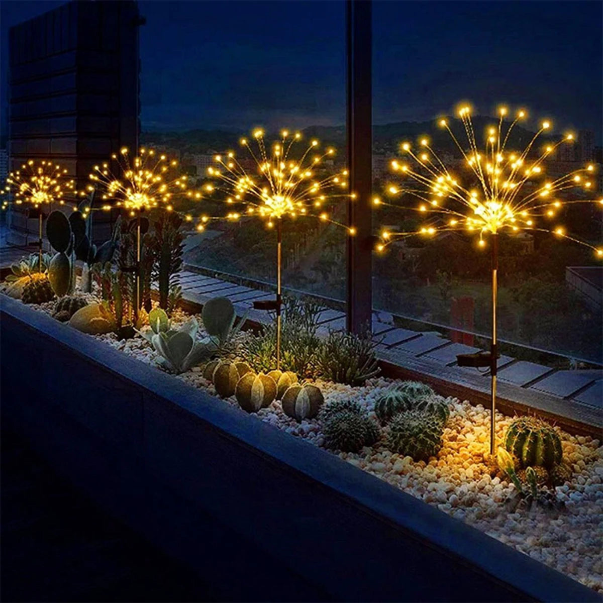 420LED IP65 Waterproof Solar Fireworks Light